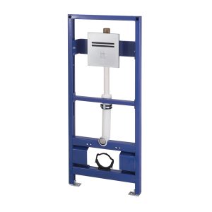 Nara 2032 K Электронное смывное устройство для унитаза с монтажной рамой - Touch free electronic flush valve for urinals with iron mounting frame for wall hung urinal - Nara 2032 K